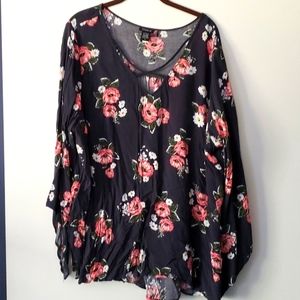 Long sleeve blouse 100% rayon